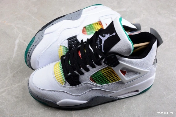 AQ9129-100 Rasta 4 Lucid Jordan Green Retro AQ9129-100 0529